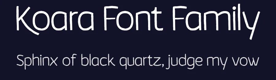 Koara Font Family by Rosario Nocera — Display Font — thumbnail 2