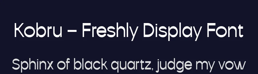Kobru – Freshly Display Font by Casloop Studio — Display Font — thumbnail 2