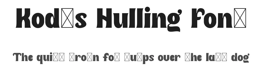 Kod’s Hulling Font by Imoodev — Decorative Font