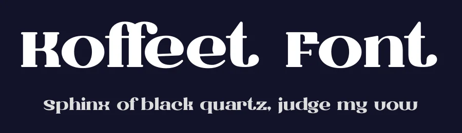 Koffeet Font by Rismatype — Decorative Font — thumbnail 2