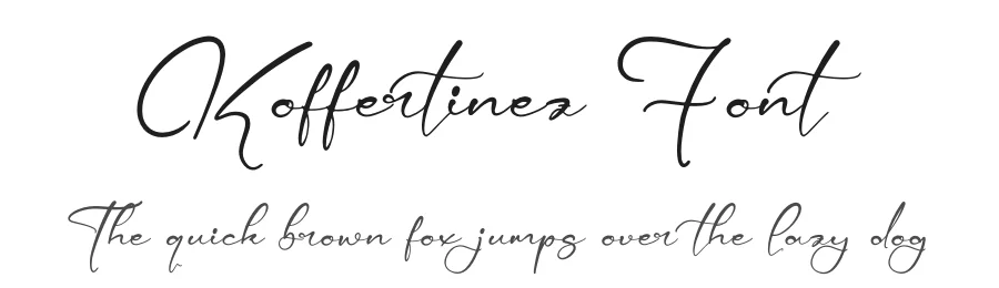 Koffertinez Font by glorytype — Script Handwritten Font