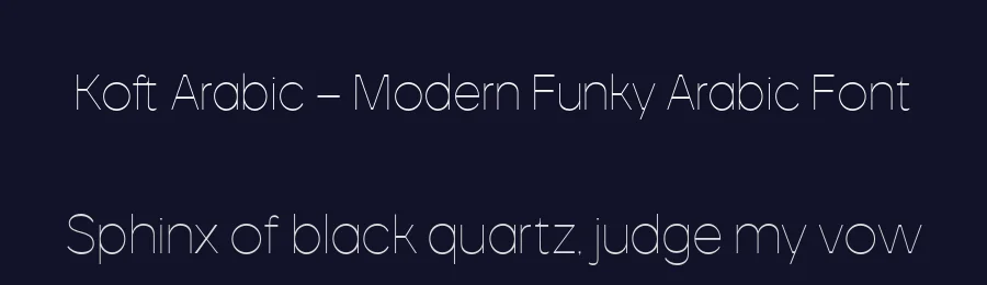 Koft Arabic – Modern Funky Arabic Font by Casloop Studio — Decorative Font — thumbnail 2