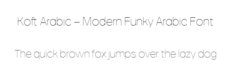 Koft Arabic – Modern Funky Arabic Font by Casloop Studio — Decorative Font
