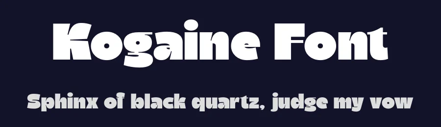 Kogaine Font by Second Son Radiance — Sans Serif Font — thumbnail 2