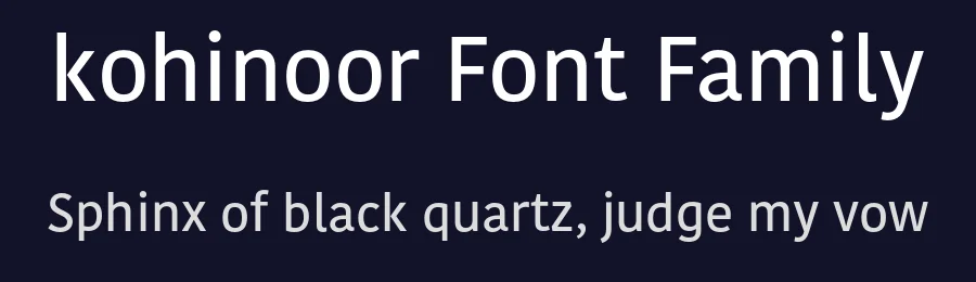 kohinoor Font Family by Indian Type Foundry — Sans Serif Font — thumbnail 2