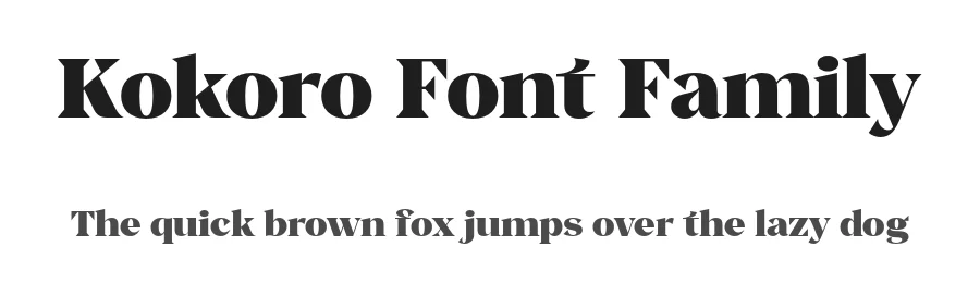 Kokoro Font Family by Gradient — Display Font