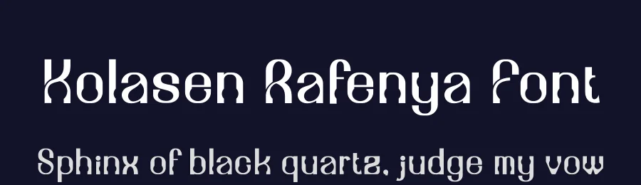 Kolasen Rafenya Font by SlideShoot — Display Font — thumbnail 2