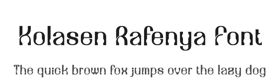 Kolasen Rafenya Font by SlideShoot — Display Font