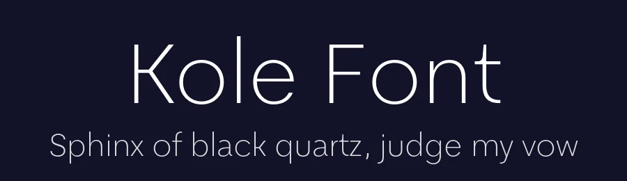 Kole Font by NicolassFonts — Sans Serif Font — thumbnail 2
