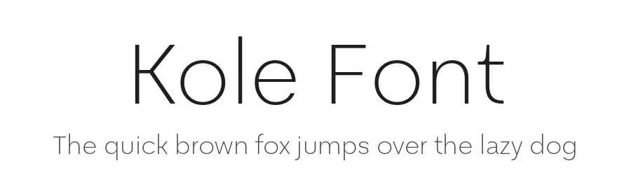 Kole Font by NicolassFonts β Sans Serif Font