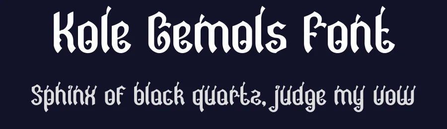 Kole Gemols Font by Imoodev — Blackletter Font — thumbnail 2