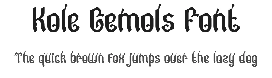 Kole Gemols Font by Imoodev — Blackletter Font