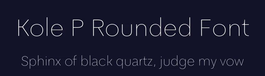 Kole P Rounded Font by NicolassFonts — Sans Serif Font — thumbnail 2