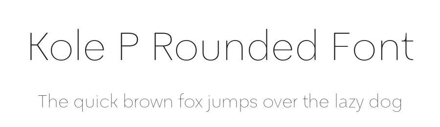 Kole P Rounded Font by NicolassFonts — Sans Serif Font