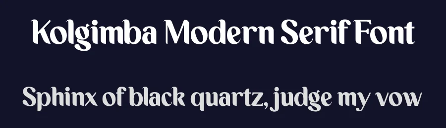 Kolgimba Modern Serif Font by Storytype — Decorative Font — thumbnail 2
