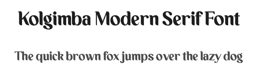 Kolgimba Modern Serif Font by Storytype — Decorative Font