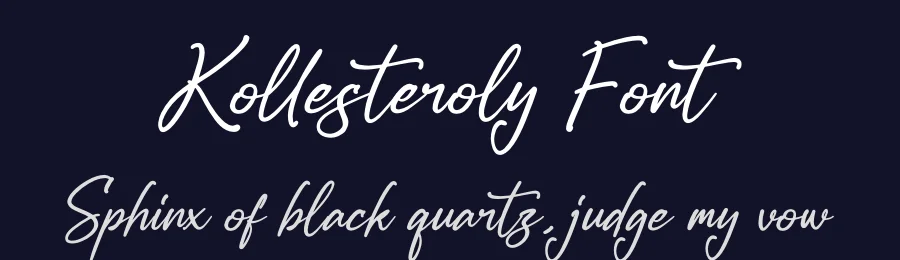 Kollesteroly Font by glorytype — Script Handwritten Font — thumbnail 2