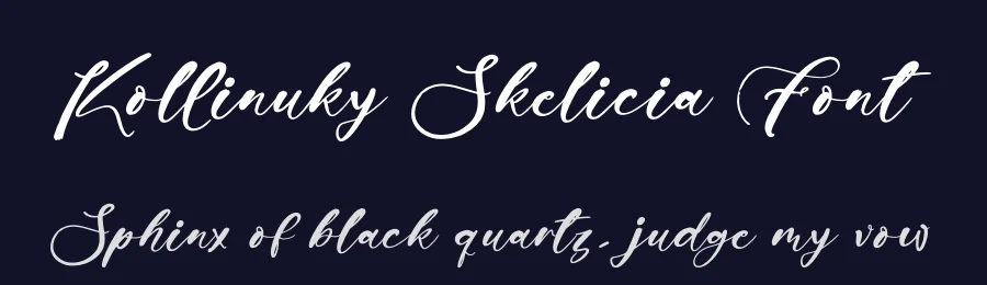 Kollinuky Skelicia Font by glorytype — Script Handwritten Font — thumbnail 2