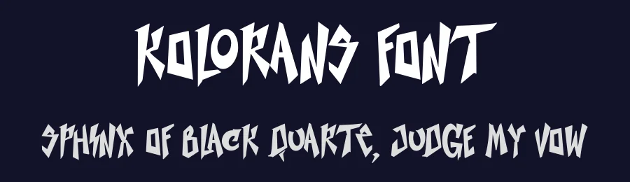 Kolorans Font by Ronny_STD — Decorative Font — thumbnail 2