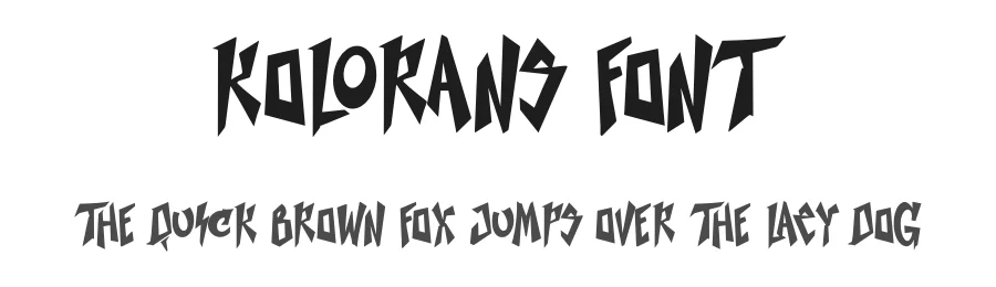 Kolorans Font by Ronny_STD — Decorative Font