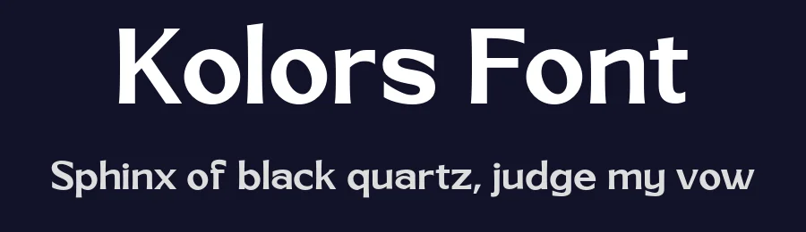 Kolors Font by Rhwork id — Sans Serif Font — thumbnail 2