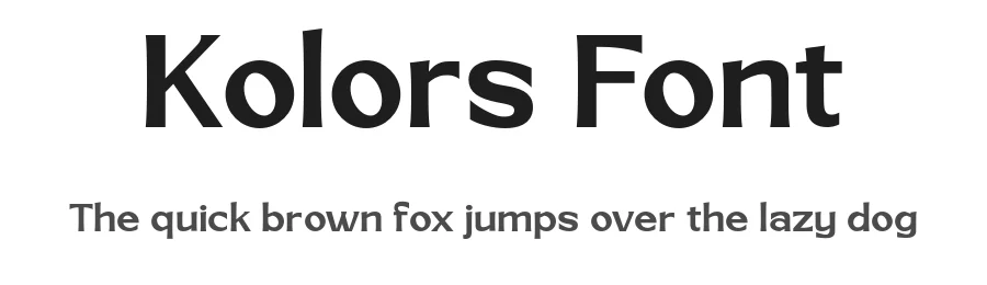 Kolors Font by Rhwork id — Sans Serif Font