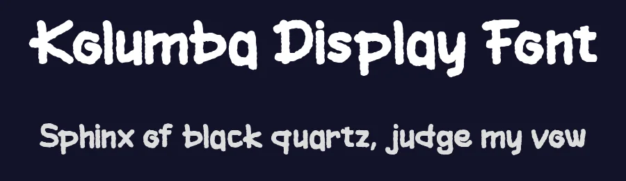 Kolumba Display Font by Muksalcreative — Display Font — thumbnail 2