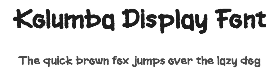 Kolumba Display Font by Muksalcreative — Display Font