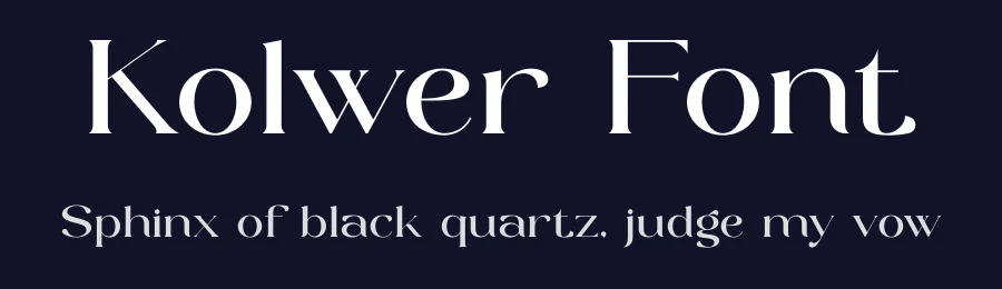 Kolwer Font by SURATMI — Serif Font — thumbnail 2