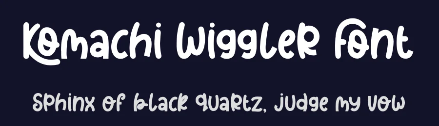 Komachi Wiggler Font by Denustudios — Decorative Font — thumbnail 2