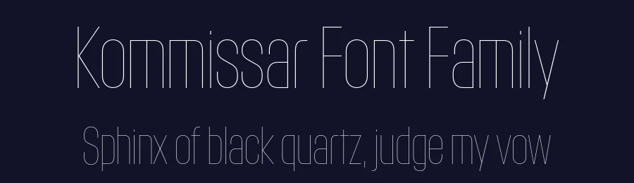 Kommissar Font Family by Christian Schwartz — Sans Serif Font — thumbnail 2