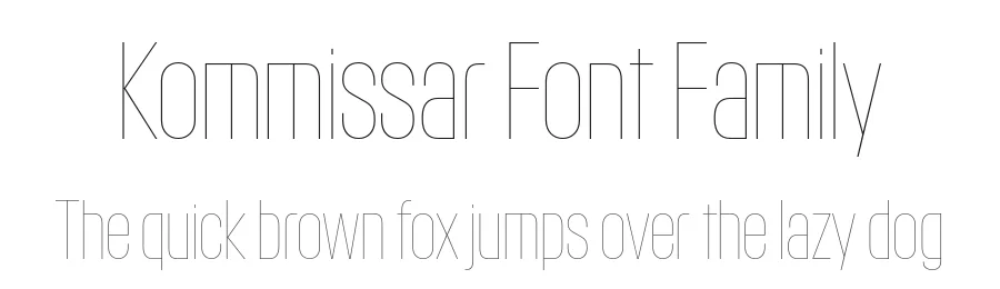 Kommissar Font Family by Christian Schwartz — Sans Serif Font