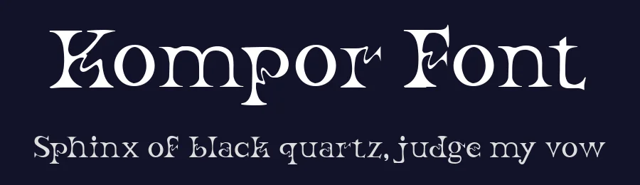 Kompor Font by Dantype — Decorative Font — thumbnail 2