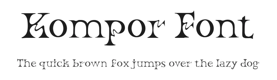 Kompor Font by Dantype — Decorative Font