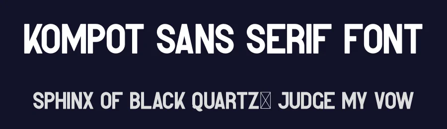 Kompot Sans Serif Font by vp_creative_shop — Sans Serif Font — thumbnail 2