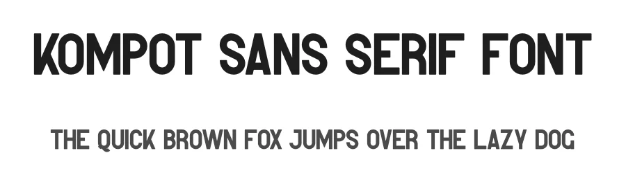 Kompot Sans Serif Font by vp_creative_shop — Sans Serif Font