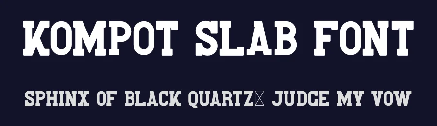 Kompot Slab Font by vp_creative_shop — Slab Serif Font — thumbnail 2