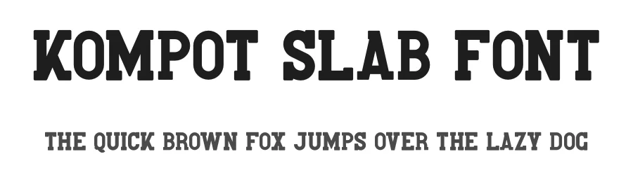 Kompot Slab Font by vp_creative_shop — Slab Serif Font