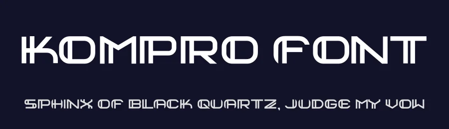 kompro Font by hayoyuka8 — Display Font — thumbnail 2
