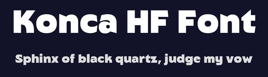 Konca HF Font by HolisFonts Typestudio — Display Font — thumbnail 2
