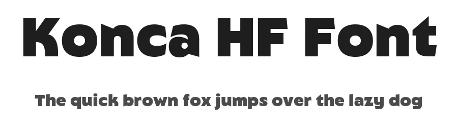Konca HF Font by HolisFonts Typestudio — Display Font