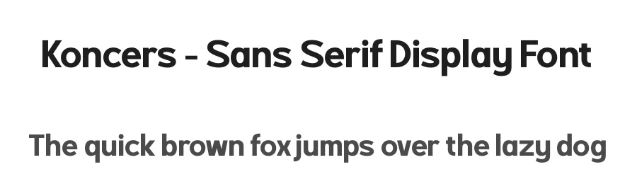 Koncers – Sans Serif Display Font by timelesstype.co — Display Font