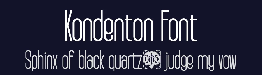 Kondenton Font by burntilldead — Sans Serif Font — thumbnail 2