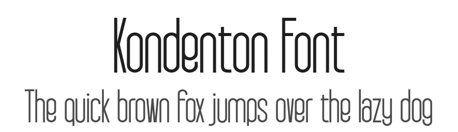 Kondenton Font by burntilldead — Sans Serif Font