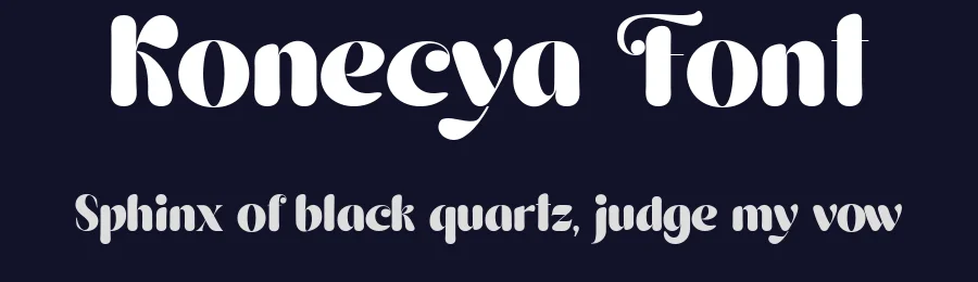 Konecya Font by gatype — Display Font — thumbnail 2