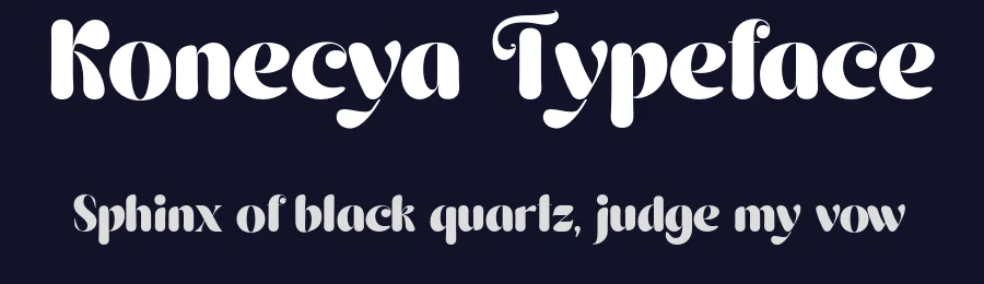 Konecya Typeface by gatype — Display Font — thumbnail 2