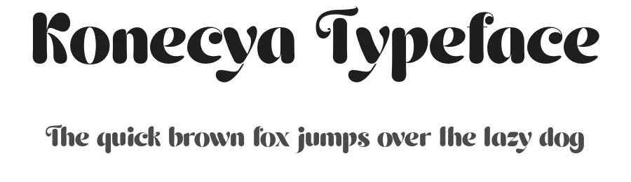 Konecya Typeface by gatype — Display Font