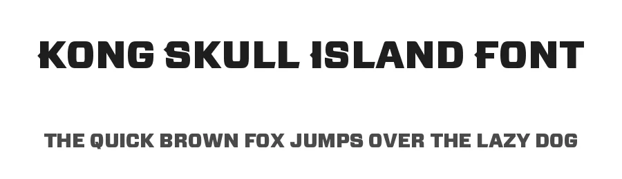 Kong Skull Island Font by Franco Fernández — Display Font