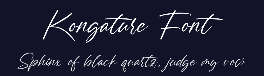 Kongature Font by grahatype — Script Handwritten Font — thumbnail 2