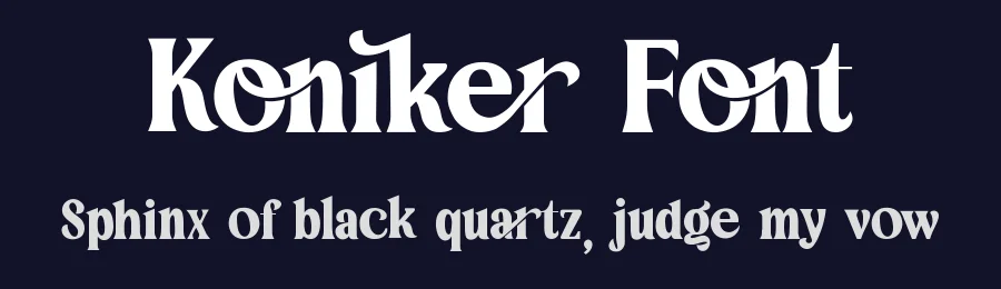Koniker Font by jetsmax — Serif Font — thumbnail 2